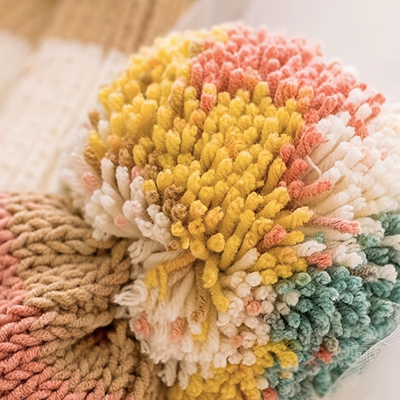 5 Strands Cotton DIY Braided Yarn Ball for Sweater Hat Scarf