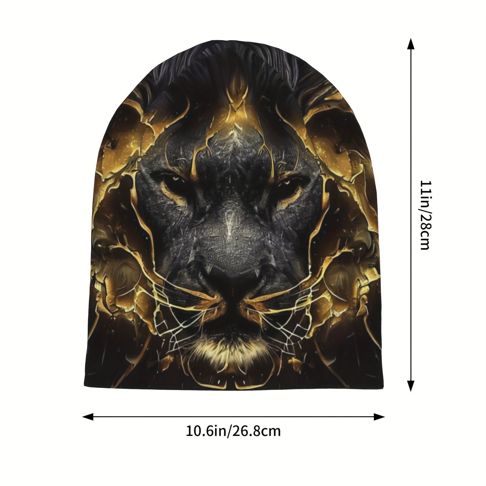 3D Pattern Lightweight Slouchy Beanie For Outdoor Activities