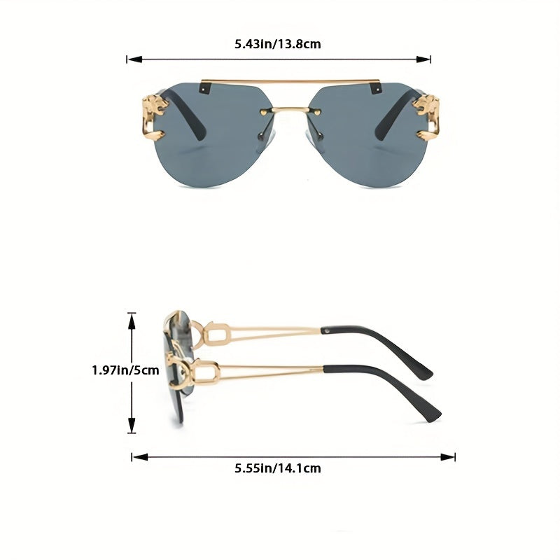Leopard Head Sunglasses UV Protection Men Women
