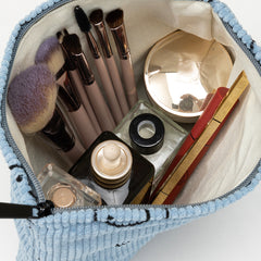 Roomy Makeup Pouch Bag for Women Teens Girls Zipper Closure Travel Organizer