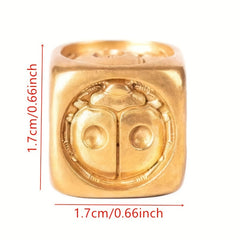 Copper Ladybug Dice Vintage Table Ornament
