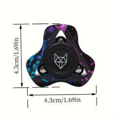 Fox 3rd Gen Metal Fidget Spinner w/ Colorful Accents Stress Relief Gift