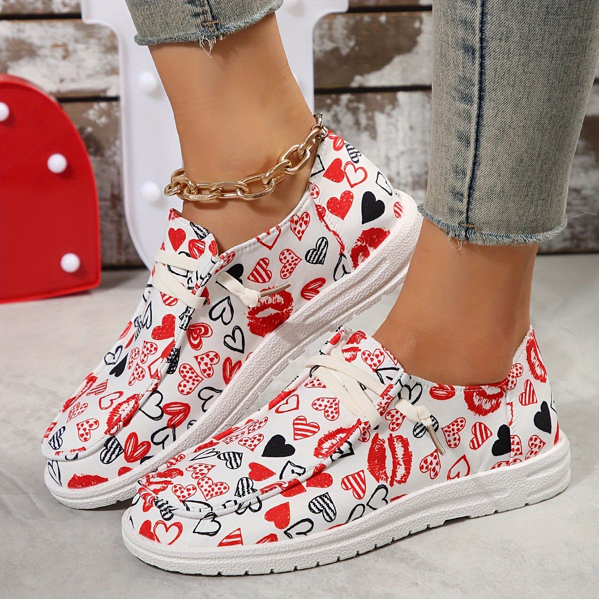 Fashionable & Versatile Flat Sports Shoes Casual Wear-resistant Boat Shoes