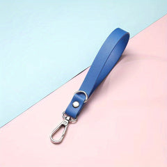 Vintage Leather Keychain Double Sided Keyring for Men & Women