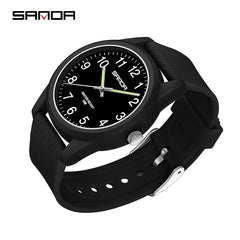 SANDA Unisex Sports Quartz Wristwatch Water Resistant Round Dial