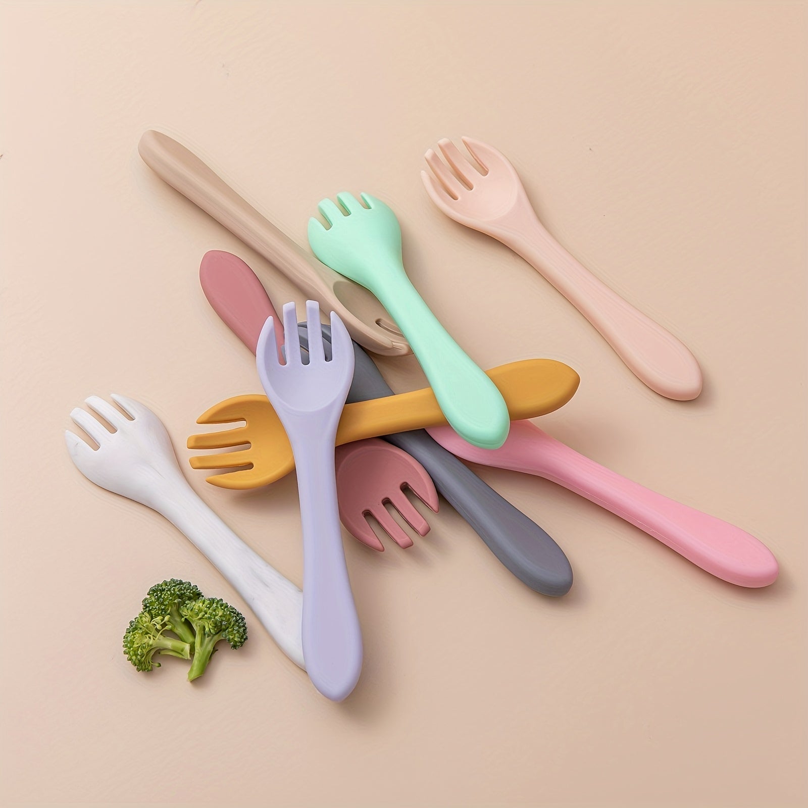 Silicone Baby Feeding Fork for 2 Years Old