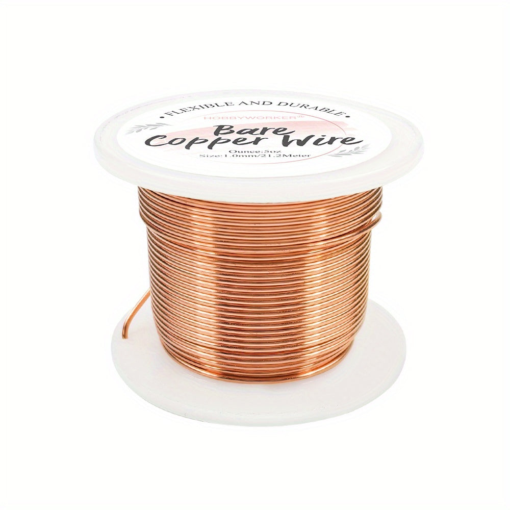 Bare Copper Wire Beading Craft Wire Jewelry Making 16-28 Gauge