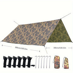 Outdoor Camouflage Sunshade Canopy for Camping Beach Picnic