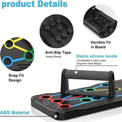Portable Foldable Push Up Board with Pushup Handles