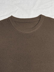 Men's High Stretch Crew Neck Pullover Sweater