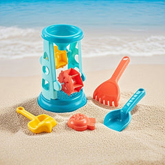 Kids Beach Toy Set Sand Shovel Hourglass Mold - Summer Gift
