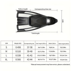Adult Unisex Diving Snorkel Fins Swimming Shoes