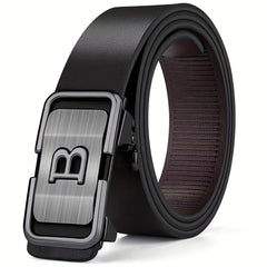 Men's Business Belt with B Automatic Buckle
