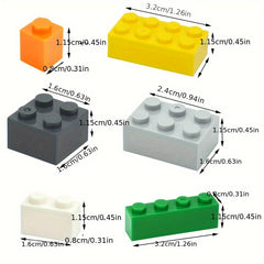 130pcs Bulk Building Blocks City DIY Creative Thick Bricks Educational Toys