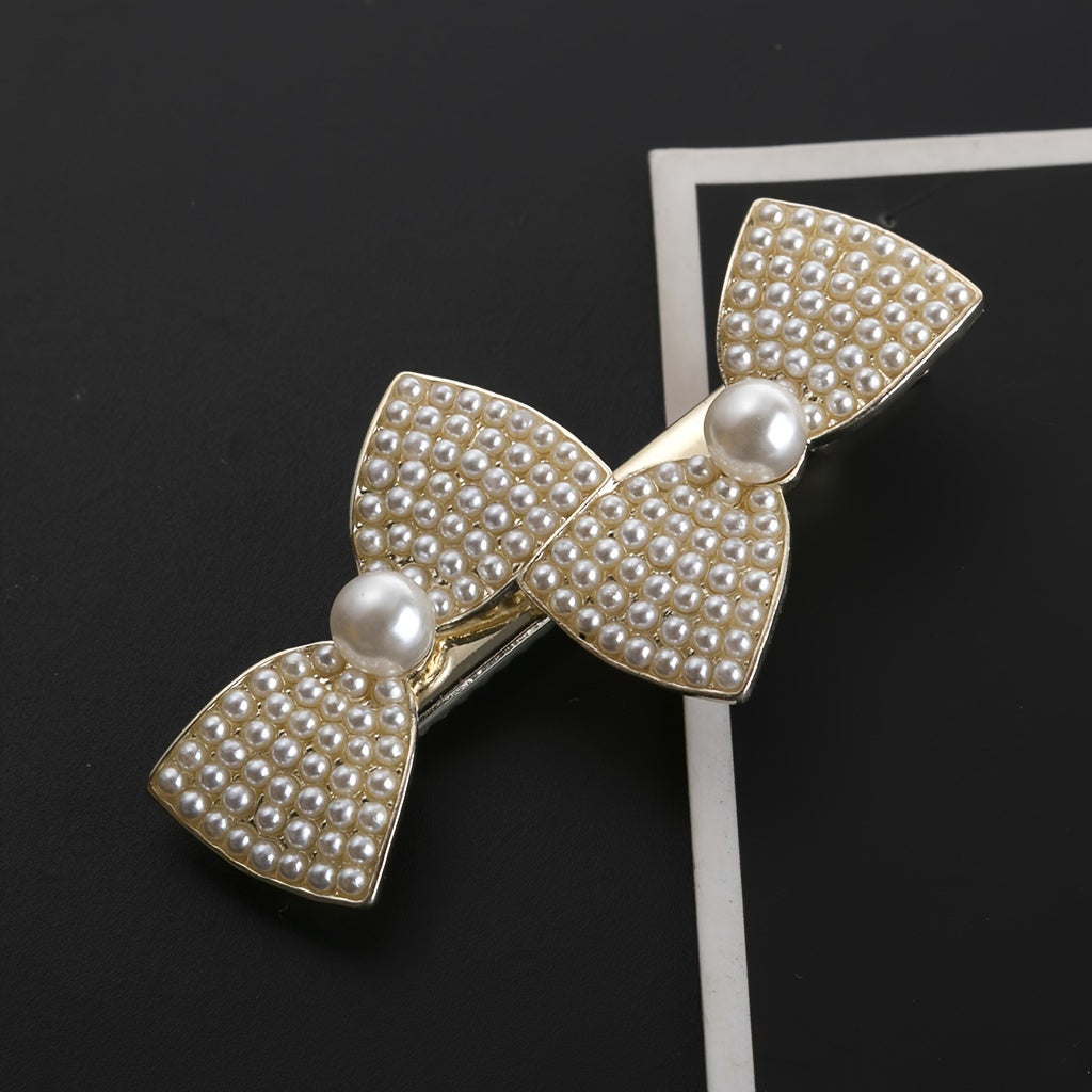 Golden Bow Hairpin Hair Clip