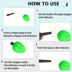 18pcs Bright Fishing Floats Fly Fishing Indicator Bobbers Fishing Accessories