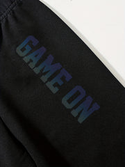 Boys' Gamepad Graphic Sweatshirt & Pants Set Spring Fall Outfit