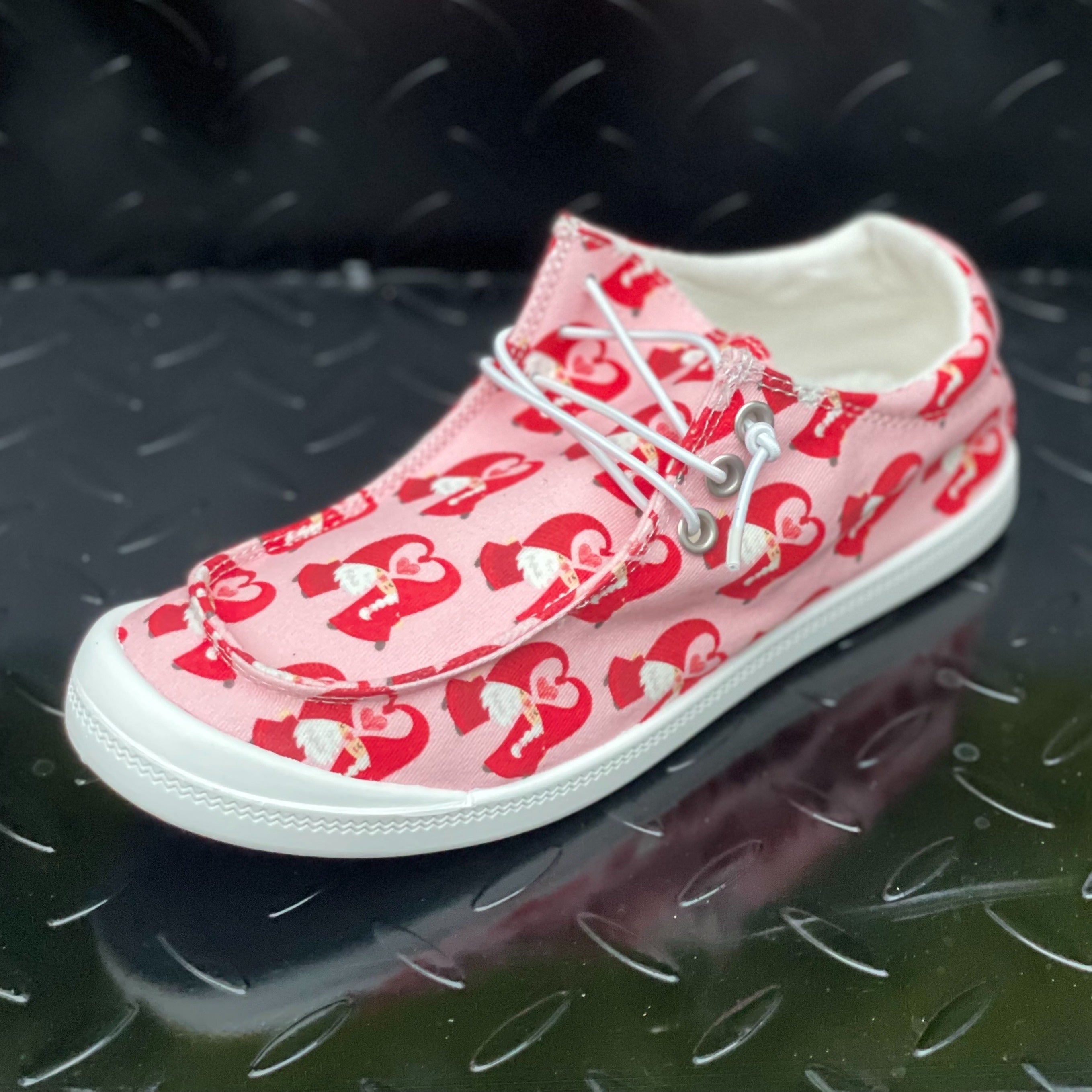 Pink Love Flat Sports Outdoor Sneakers Anti Slip Women's Shoes