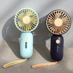 Mini Girls Handheld Fan Summer Portable Carry on Fan 3 Speeds