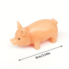 1pc Simulate Interactive Pig Rubber Toy Accessories