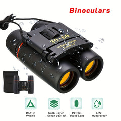 Compact HD Waterproof Binoculars for Bird Watching Travel Concerts