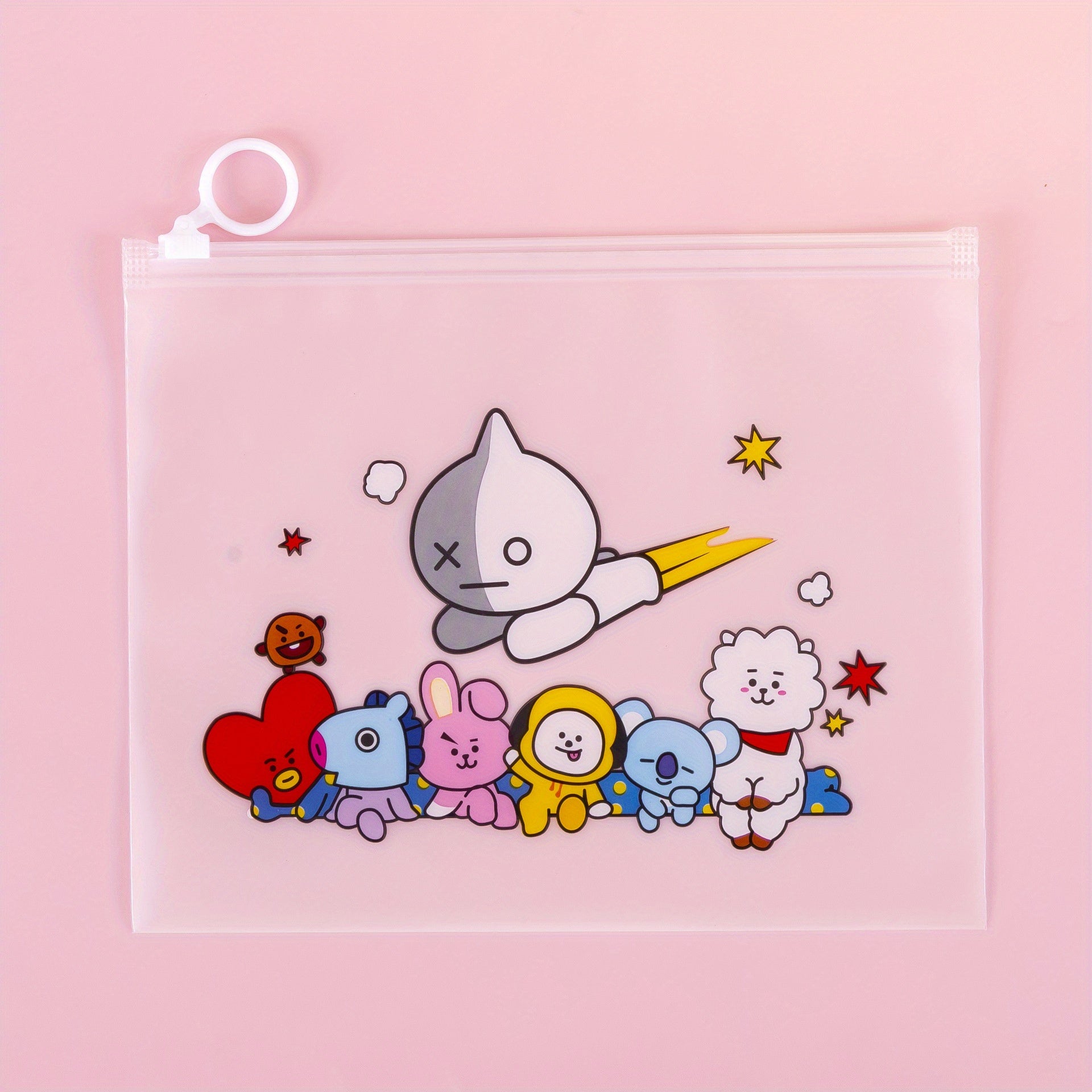 Student Transparent Pouch Pen Bag Pencil Case