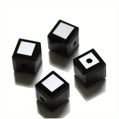 6mm Cube Crystal Glass Spacer Beads for Jewelry Making