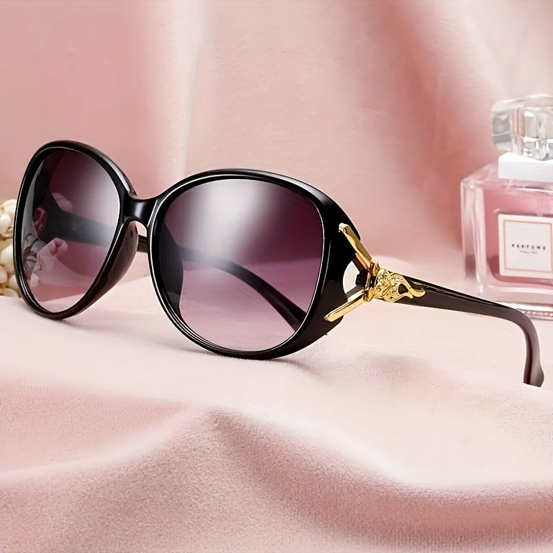 Large Oval Sunglasses For Women Fox Charm Gradient Glasses