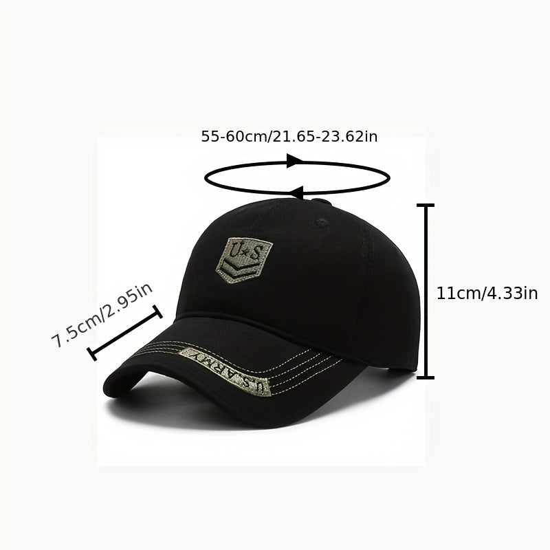 Unisex Camouflage Baseball Cap with Letter Embroidery for Outdoor Sport