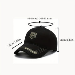 Unisex Camouflage Baseball Cap with Letter Embroidery for Outdoor Sport