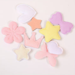 30pcs Glitter Sequin Accessory Set for DIY Hair Clothes Shoes - No Clips