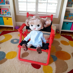 Mini Outdoor Chair Dollhouse Toy Beach Chair Scene Accessory