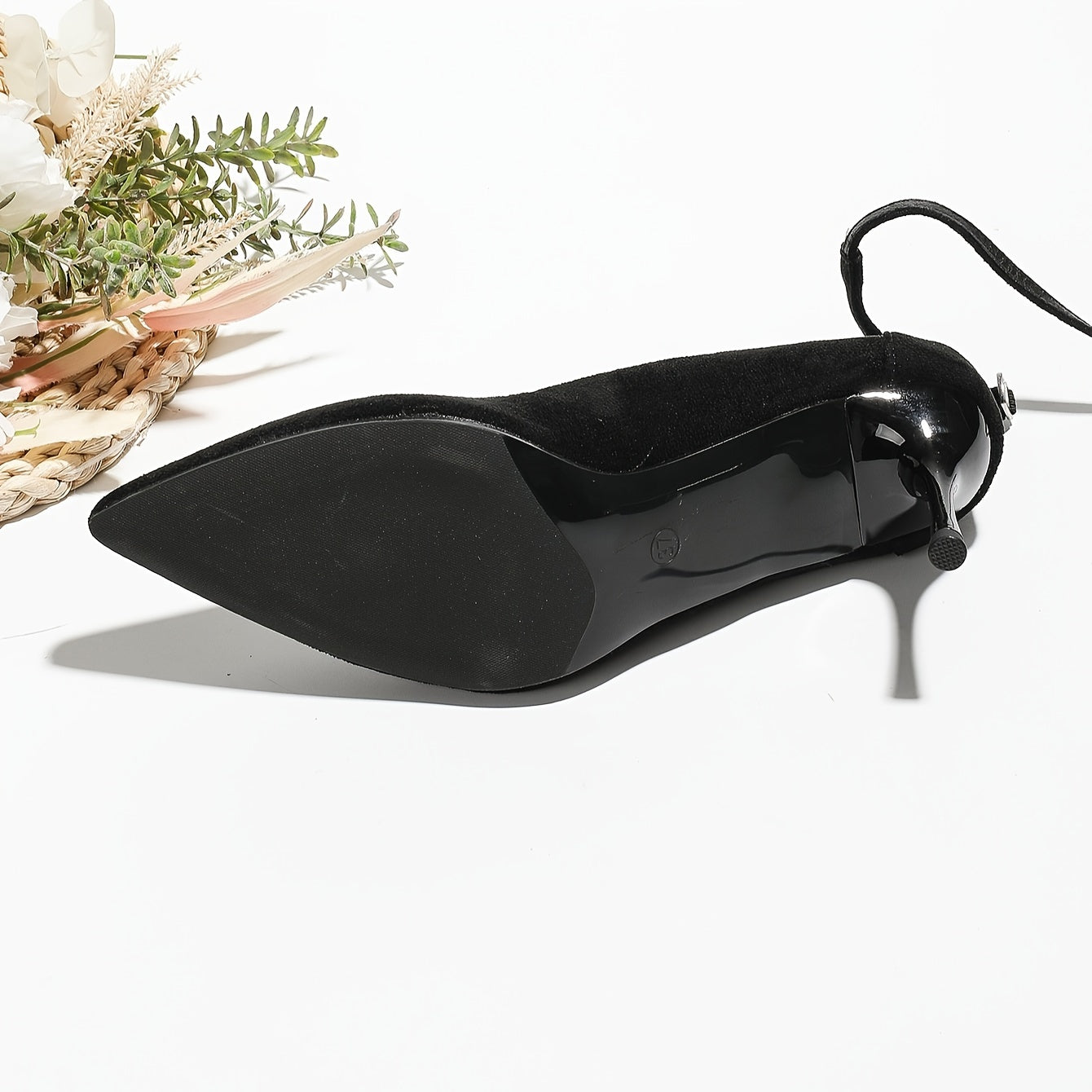 Women's Ankle Strap High Heels Pointed Toe Dress Stilettos