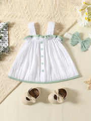 2pcs Baby Girls Cami Tops & Shorts Set for Summer