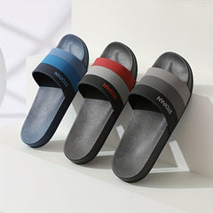 Men's Lightweight Non Slip Open Toe Quick Drying Slides