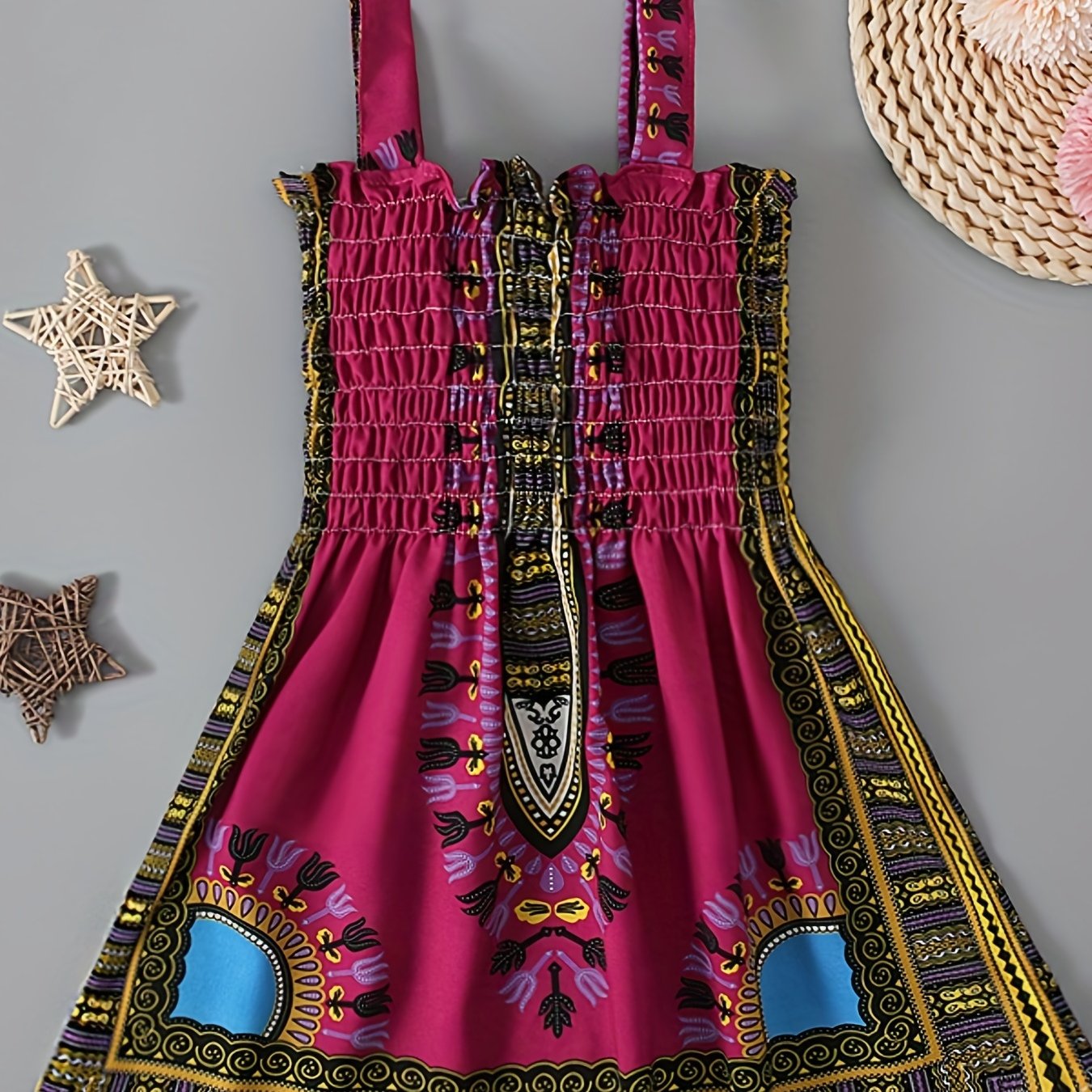 Girls Sleeveless Cotton Swing Dress