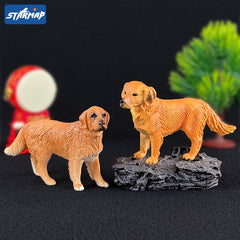 STARMAP Simulation Pet Dog Model Toy Puppy Figurine Desk Ornament Car Decoration