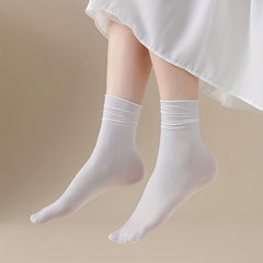 10 Pairs Comfy & Breathable Mid Tube Socks Women's Stockings