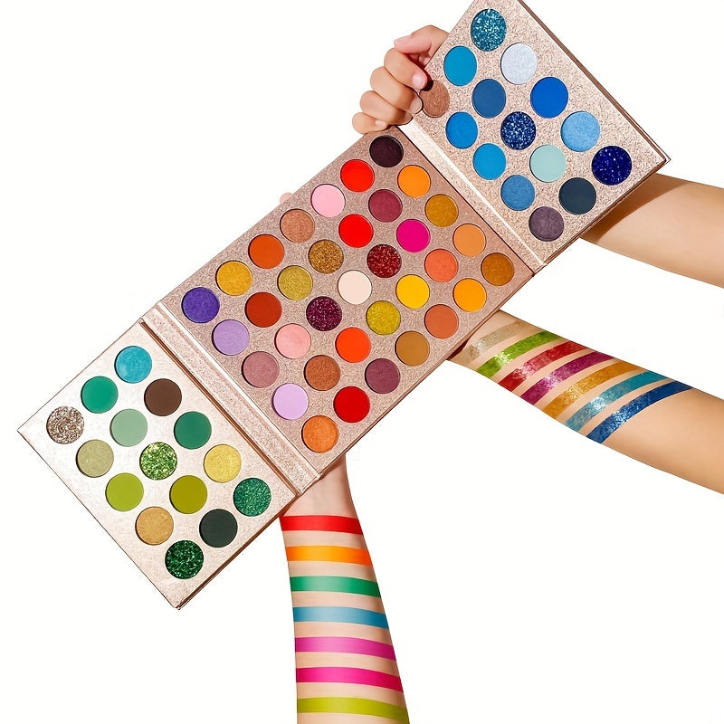 Pro 65 Eyeshadow Palette Waterproof Matte Shimmer Metallic