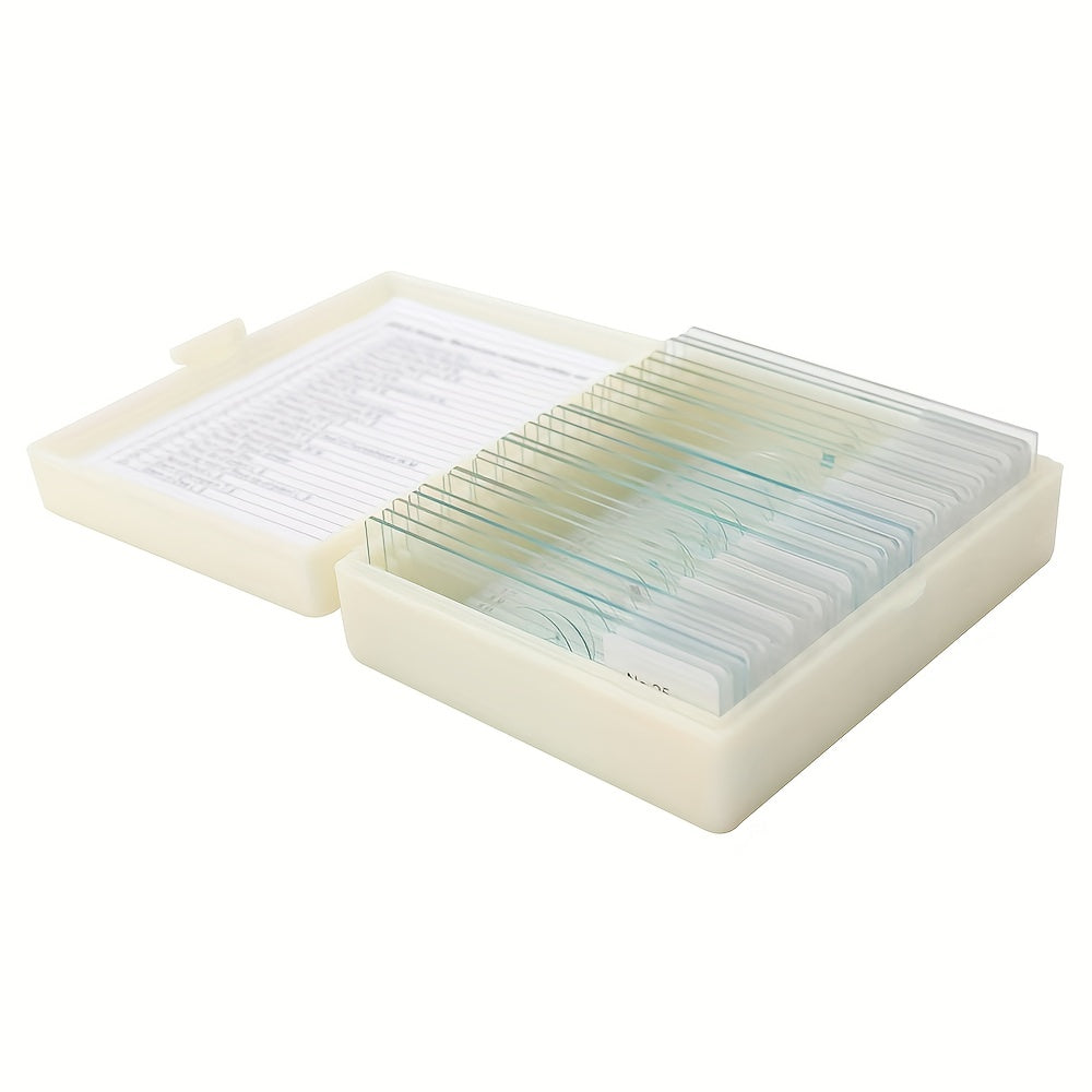 30pcs Biological Glass Sample Prepared Basic Science Specimen Set