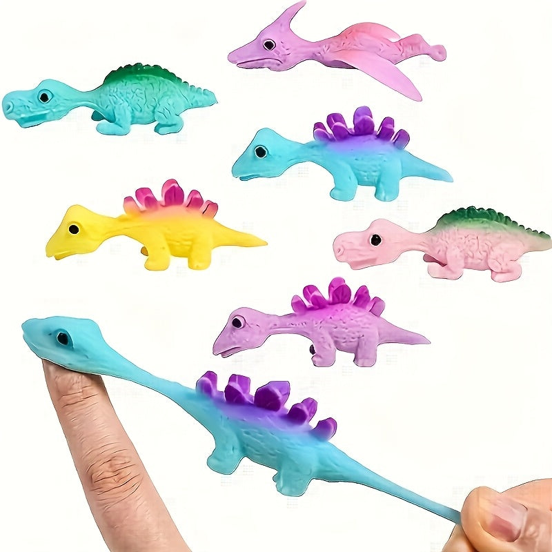 Mini Dinosaur Finger Slingshot Toys - Colorful Prank Fun for Classmates