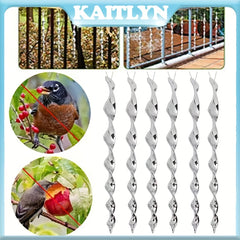 Bird Repellent Hanging Spiral Ornamental Deterrent - 5pcs
