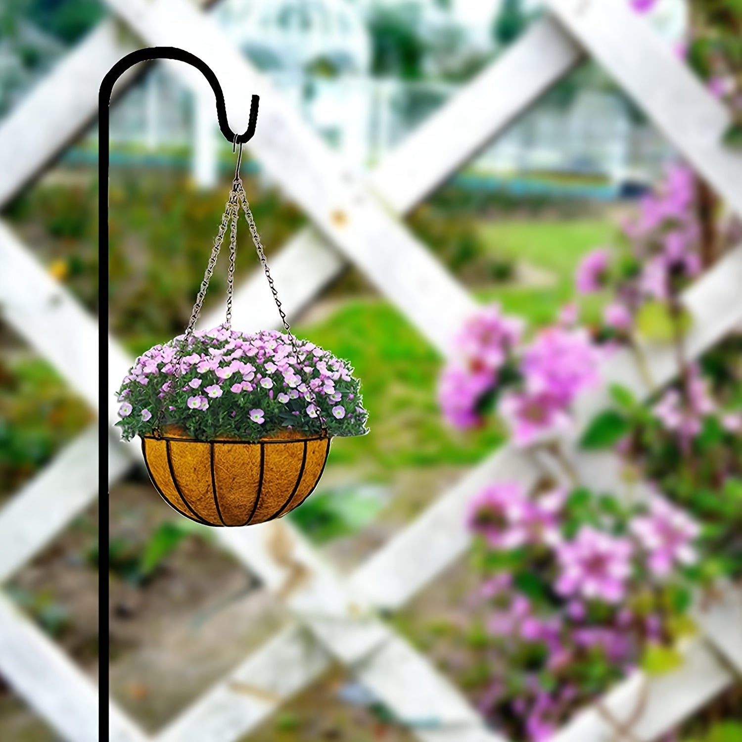 Outdoor Shepherd's Hook for Plants & Bird Feeders