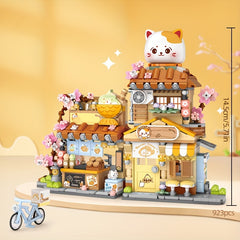 Charming Building Blocks Set: Taiyaki & Flower Shop