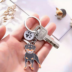 Dog Key Chain Cartoon Puppy Charm Pendant Decoration for Bag Purse Wallet