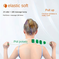 Roller Type Back Strap Massage Device