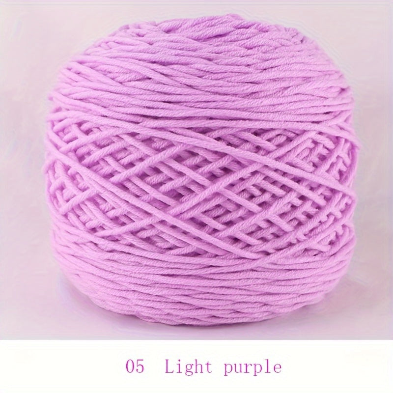 1pc Cotton Yarn Ball 8 Ply Thick Yarn Hand Woven Diy Scarf Sweater Doll Material