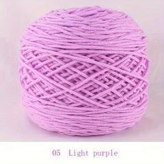 1pc Cotton Yarn Ball 8 Ply Thick Yarn Hand Woven Diy Scarf Sweater Doll Material