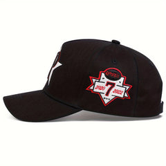 Men's Letter P Embroidered Baseball Cap Outdoor Sun Hat