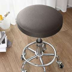 Spandex Stool Cover Elastic Slipcovers Round Chair Cover for Bar Pub Cafe